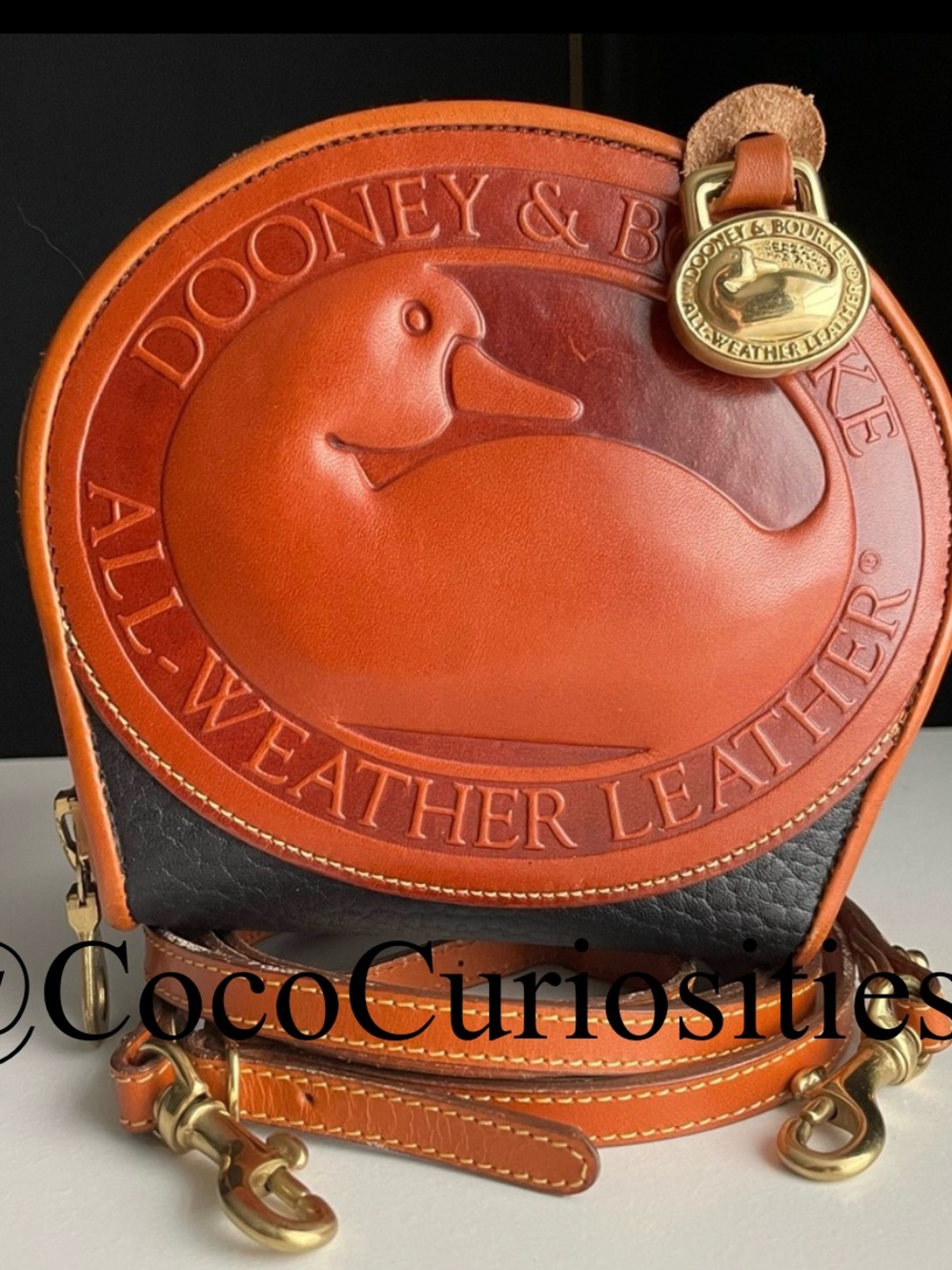 Dooney & Bourke Brown Leather Crossbody Wallet Bag - Picture 3 of 16